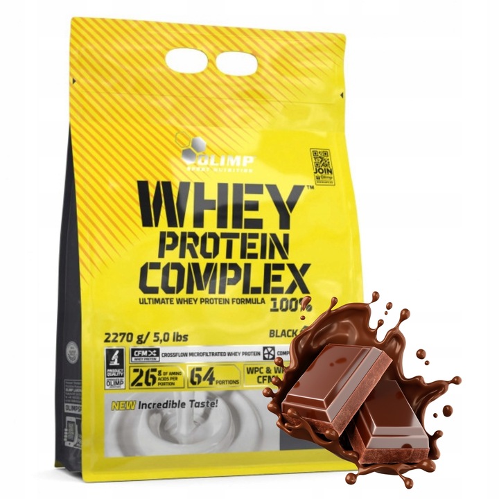 BIAŁKO WHEY wpc Olimp protein + complex 2270 g smak Czekolada 75/100 BIAŁKA