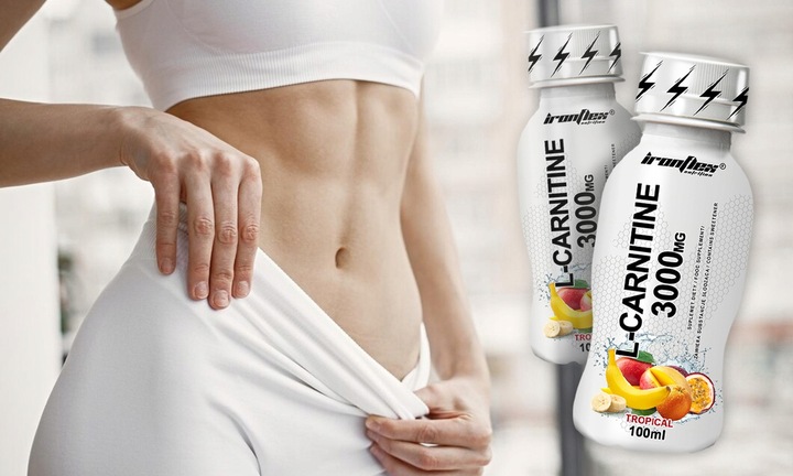 IRONFLEX L-KARNITYNA 3000mg SHOT 12x100ml MOCNY SPALACZ TŁUSZCZU METABOLIZM