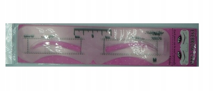 Szablony do stylizacji brwi linijka symetryczna U