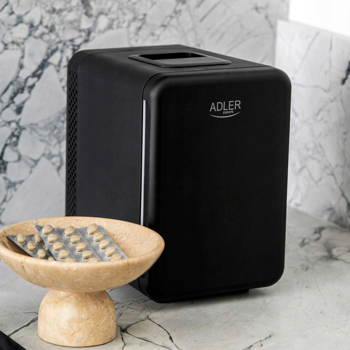 Mała lodówka turystyczna 4L samochodowa AC 12V DC 230V, chłodzenie grzanie