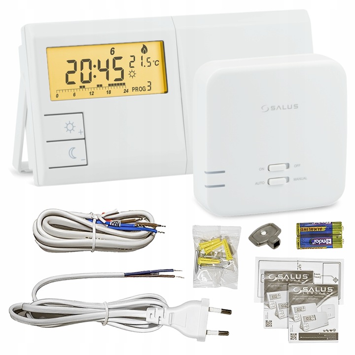 STEROWNIK REGULATOR POKOJOWY BEZPRZEWODOWY 091 FL/RF + KLUCZYK DO GRZEJNIKA