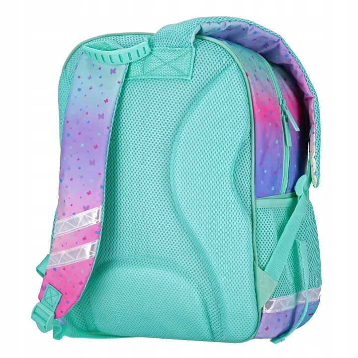 PLECAK SZKOLNY TORNISTER KLASA 1-3 Z KOTKIEM HOLO OMBRE KOT KOTEK KITTY