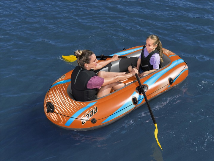 Ponton Dmuchany 2 Osobowy Kondor Elite 2000 + Pompka Wiosła Bestawy 61141