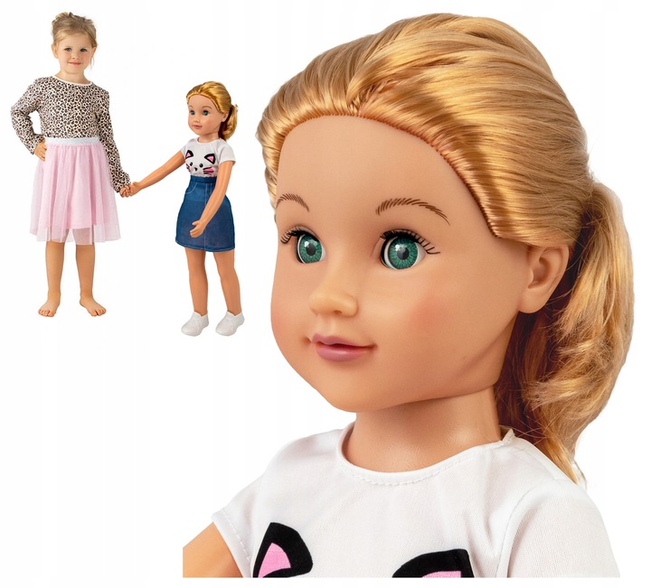 SMILY PLAY Duża lalka 70 cm księżniczka długie włosy