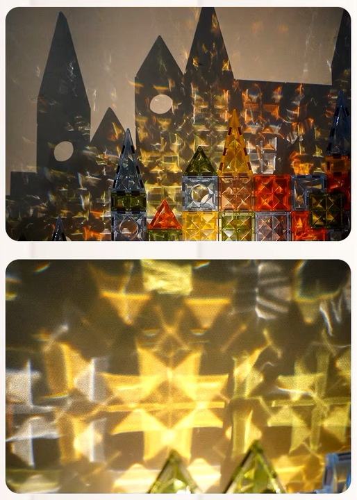 Klocki magnetyczne konstrukcyjne MEGA ZESTAW 100 el. DUŻE Magnetic Blocks