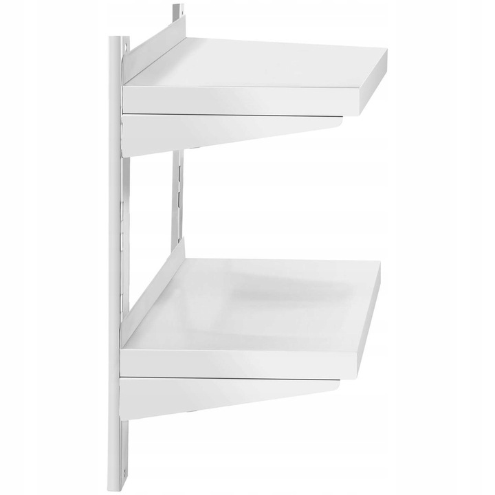 PÓŁKA WISZĄCA 2-POZIOMOWA NIERDZEWNA UDŹWIG 40 kg