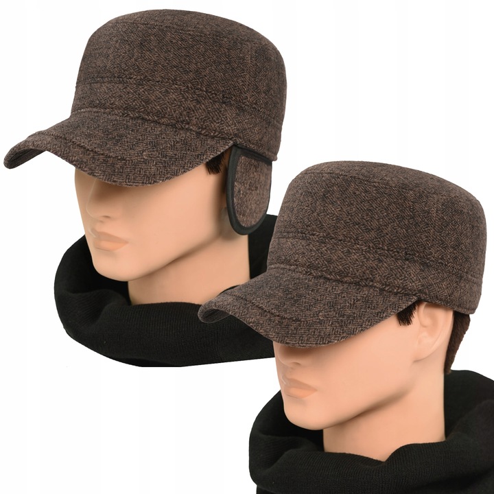 Czapka zimowa PATROLÓWKA męska Pako Jeans ocieplana z chowanymi nausznikami