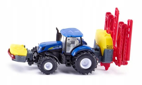 1799- SIKU TRAKTOR NEW HOLLAND Z OPRYSKIWACZEM METAŁ + PLASTIK 3+