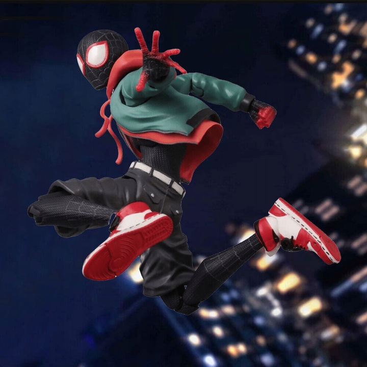 SPIDERMAN FIGURKA AKCJI RUCHOME MILE MORALES PCV FIGURKA AKCJI ZABAWKA