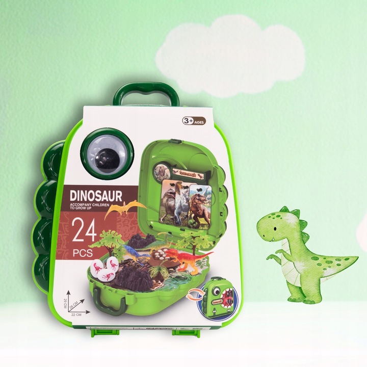 Zestaw Dinozaury w Plecaku - Przenośny Świat Dinozaurów