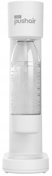 DAFI PushAir saturator z nabojem CO2 + 2 butelki do saturatora 0,7 l biały