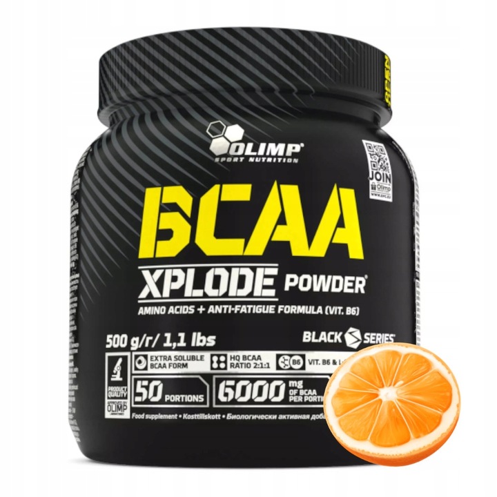 Olimp BCAA Xplode Powder 500g smak pomarańczowy