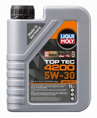 OLEJ SILNIKOWY LIQUI MOLY 8972 TopTec 4200 1L 5W30 100% ORYGINAŁ Z NIEMIEC