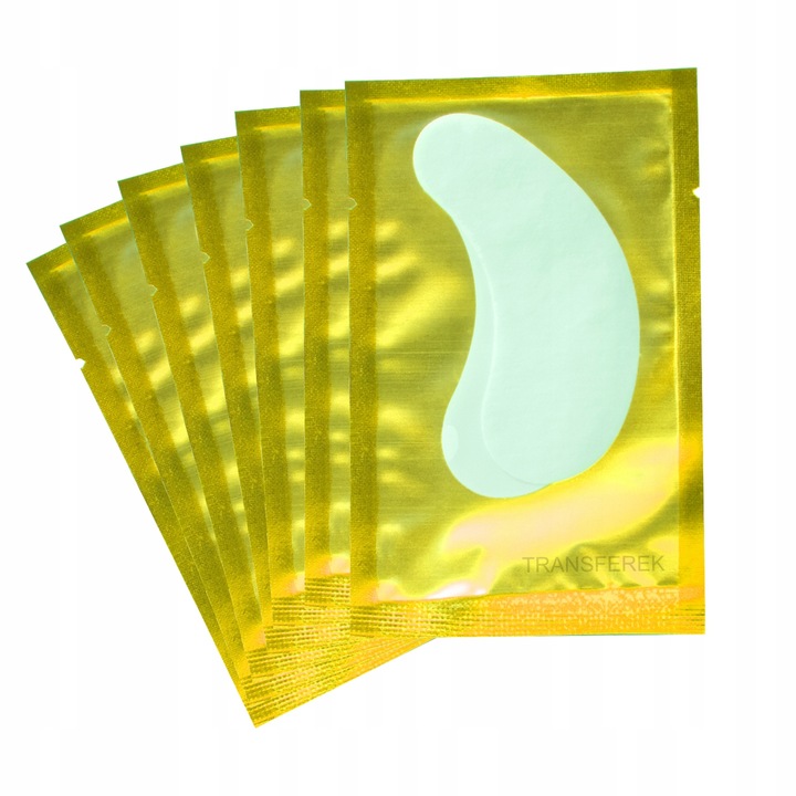 Płatki Pod Oczy Do Przedłużania Rzęs Żółte 50 Par