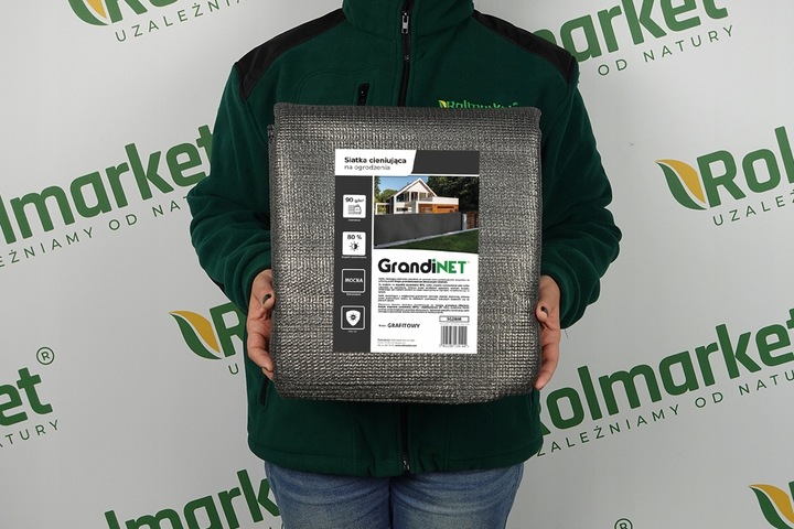 Siatka Maskująca Ogrodzenie Płot 1,5x15m Balkon Grafitowa Osłona Od Wiatru