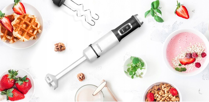 MOCNY WIELOFUNKCYJNY BLENDER MIKSER RĘCZNY 5w1 TYTANOWE OSTRZE temp do 140°