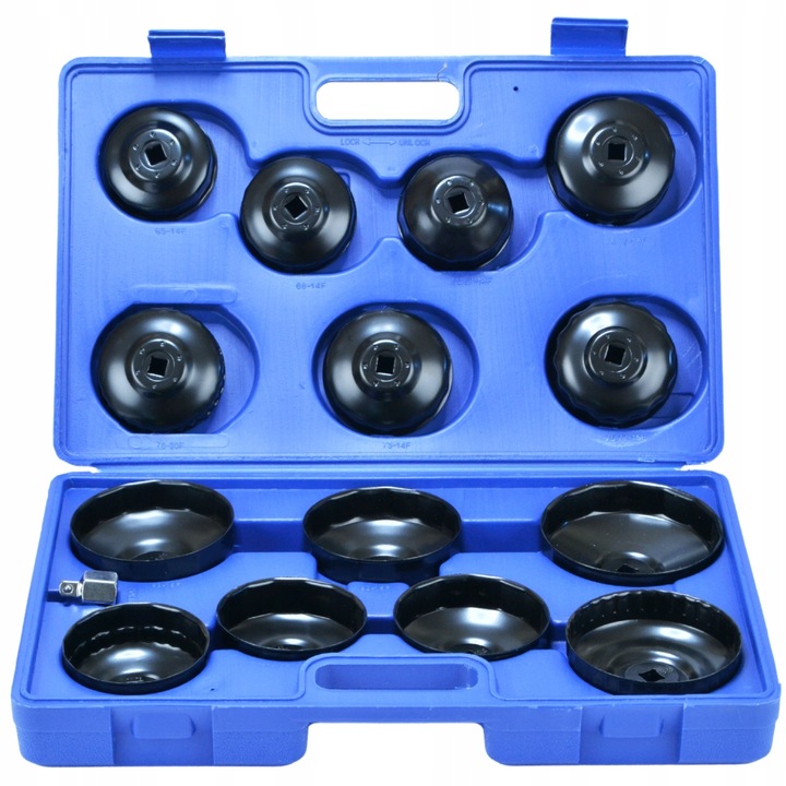ZESTAW KLUCZY NASADEK W WALIZCE DO ODKRĘCANIA FILTRÓW OLEJU 15 ELEMENTÓW BL