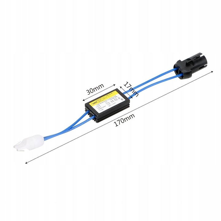 FILTRY REZYSTORY OPORNIKI CAN-BUS DO ŻARÓWEK LED W5W 5W5 T10 BEZ BŁĘDU KPL.