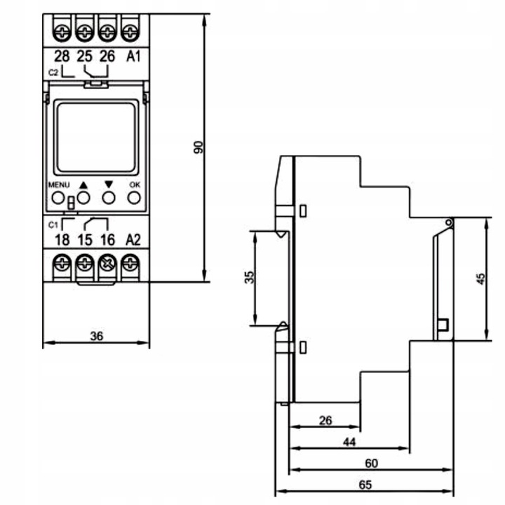 PROGRAMATOR CZASOWY NA SZYNĘ ASTRONOMICZNY WŁ/WYŁ