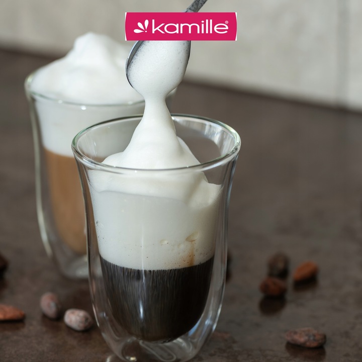 SPIENIACZ DO MLEKA UBIJAK 400ml STALOWY KAMILLE