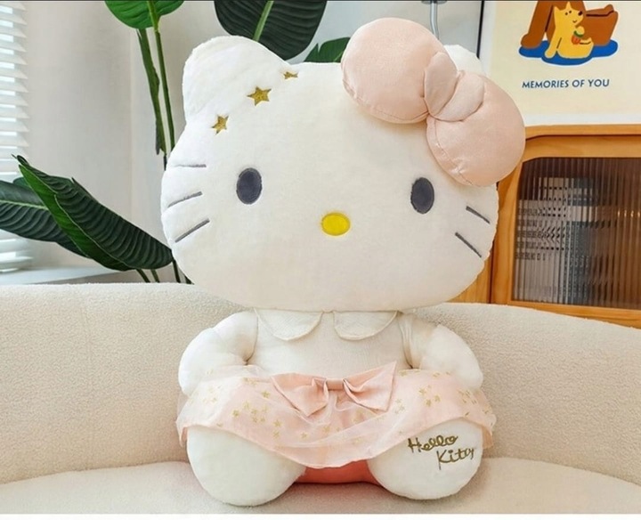 DUŻA MASKOTKA HELLO KITTY PLUSZAK PRZYTULANKA 45cm