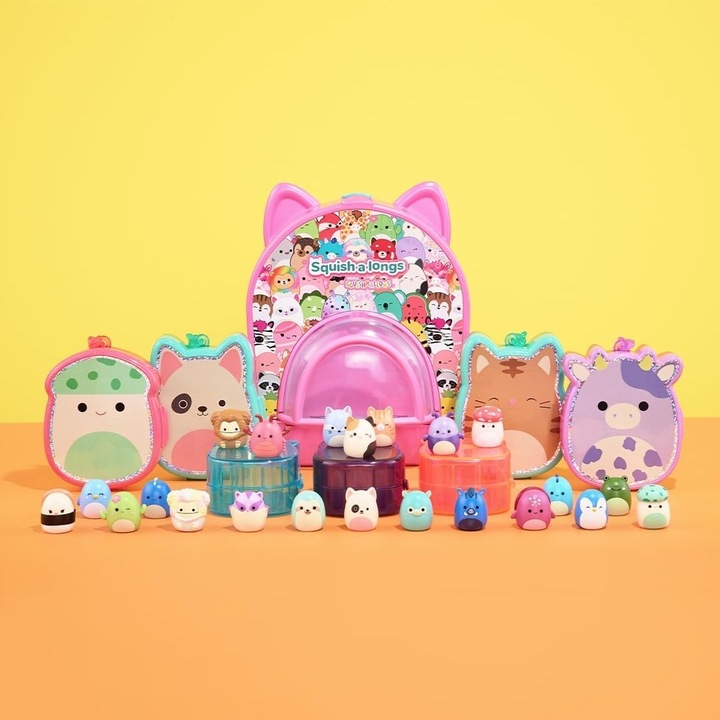 SQUISHMALLOWS figurki SQUISH A LONGS zestaw MiniSquish 8 figurek krówka