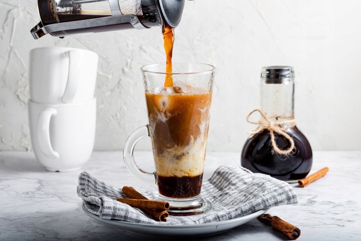 Szklanki Caffe Latte GLASMARK 6szt do kawy latte na stópce 250ml