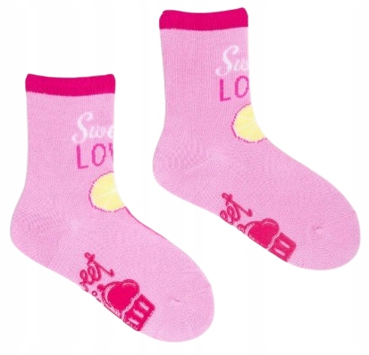 6 - PAK Skarpetki ANTYPOŚLIZGOWE ABS 6 PAR skarpety dziewczęce 17 - 19