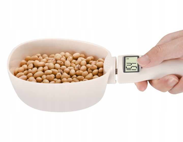 ŁYŻKA Z WAGĄ FUNKCJA TARY 800G NA BATERIĘ WAGA KUCHENNA MIARKA 250ml