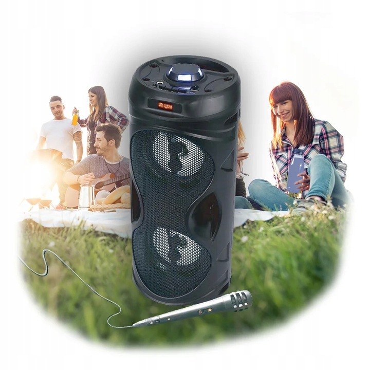 Głośnik Bluetooth Przenośny Bezprzewodowy Karaoke Manta SPK815 Mikrofon