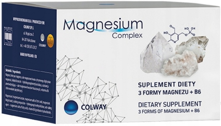 ____Magnesium Complex ____ Colway suplement diety magnez + B6 60 kapsułek
