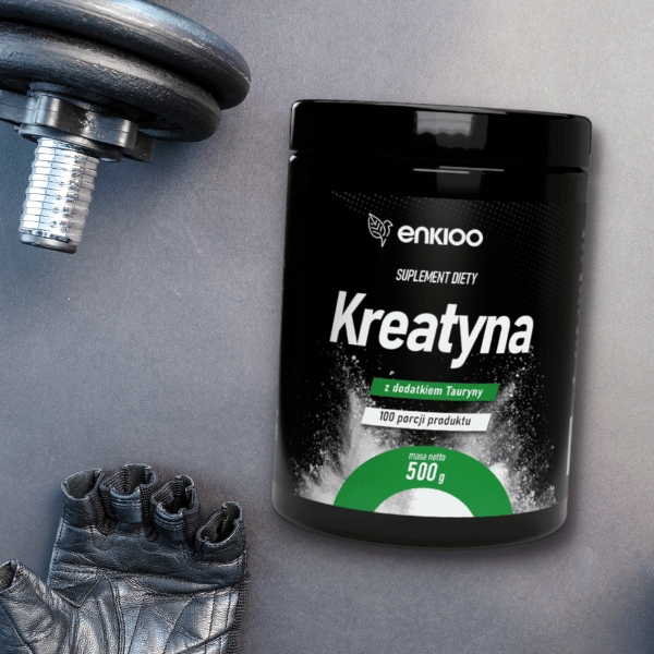 KREATYNA Monohydrat z dodatkiem TAURYNY 500g + Shaker