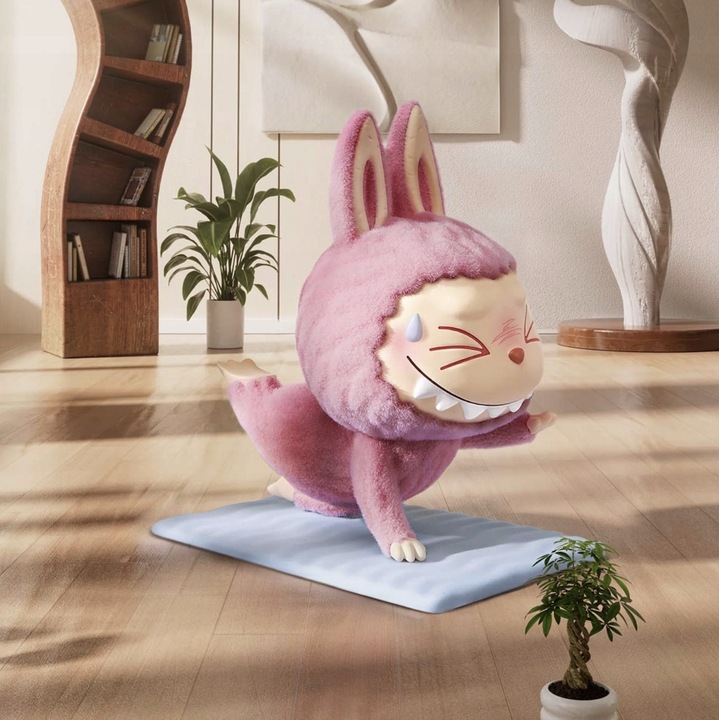 ORYGINALNE Laleczki Pop Mart Labubu The Monsters LAZY YOGA