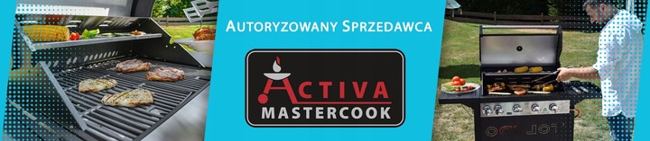 Grill Węglowy Activa Mastercook Angular Ruszt Żeliwny 57,5 x 42,0 cm