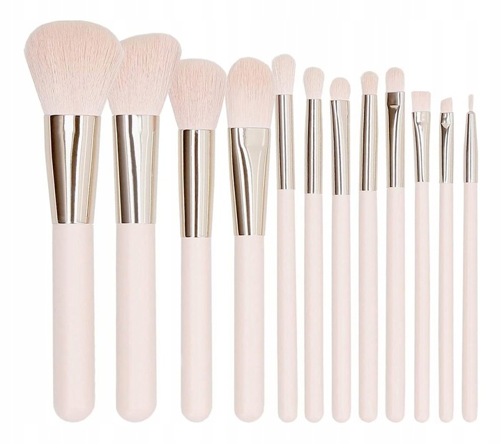 Mimo Zestaw 12-stu pędzli do makijażu Róż