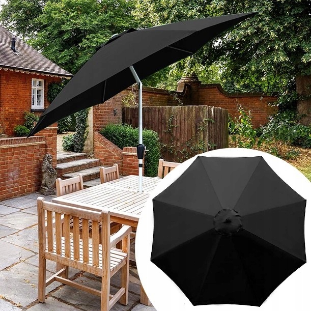 Zamienne pokrycie do parasola ogrodowego, antracytowe, 300 cm