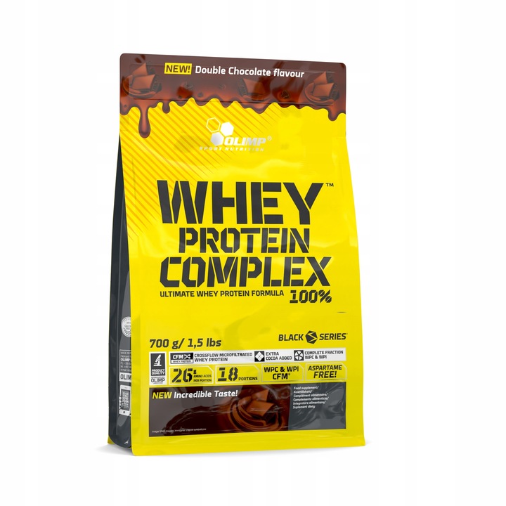 Olimp WHEY PROTEIN COMPLEX 700g WPC BIAŁKO KONCENTRAT Podwójna czekolada