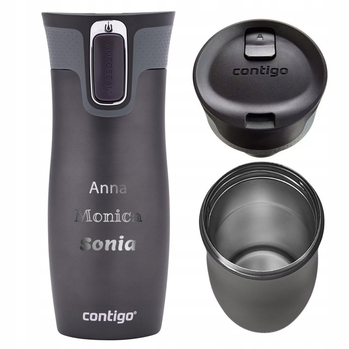 Kubek termiczny z grawerem prezent/personalizowany Contigo West Loop-grafit