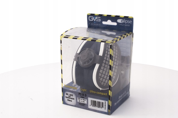 Półmaska ochronna GVS ELIPSE P3 do spawania z filtrami P3 przeciwpyłowa