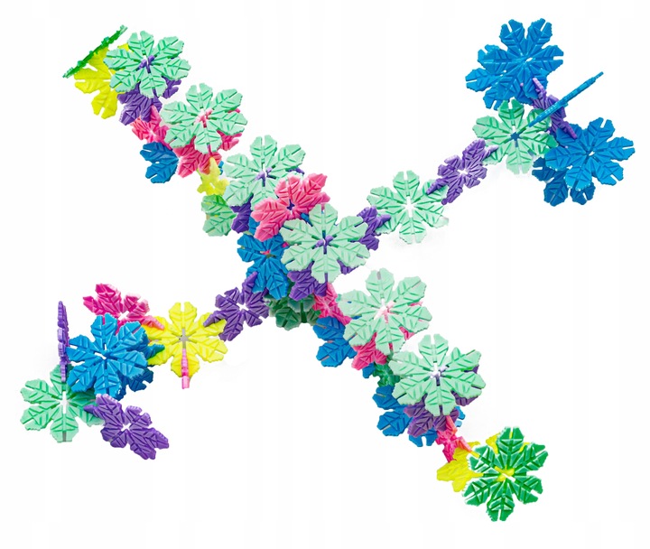 Klocki Konstrukcyjne Rzepy Płatki Śniegu 2500 elem