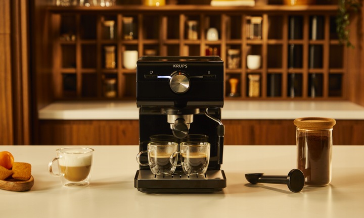 Ekspres kolbowy z dyszą spieniającą KRUPS Authentic+ C50 XP3818 15 bar