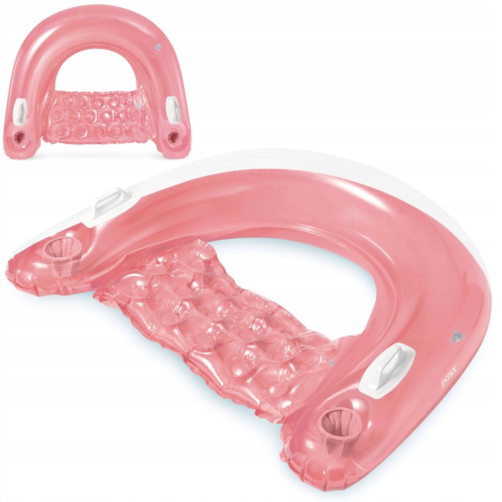 FOTEL DMUCHANY DO PŁYWANIA 152x99 cm INTEX 58859