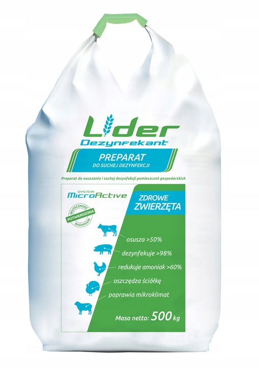 Preparat do suchej dezynfekcji, Lider Dezynfekant, dezynfekcja kurnika 20kg