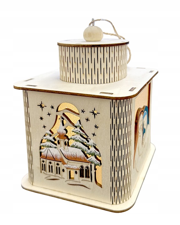 Lampion na roraty, lampion adwentowy dla dzieci Lampion świąteczny z LED