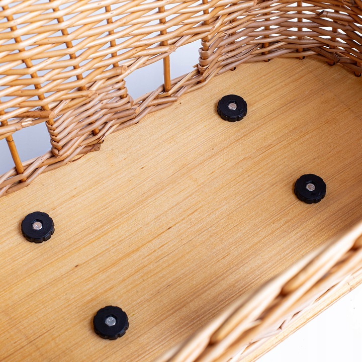 KOSZ ROWEROWY WIKLINOWY NA BAGAŻNIK TRANSPORTER TYLNY KOSZYK DLA PODUSZKA