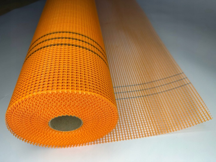 SIATKA PODTYNKOWA ELEWACYJNA160g/m2 pomarańczowa