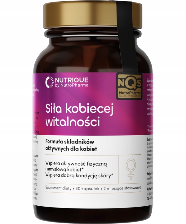 Witaminy dla Kobiet - Siła kobiecej witalności - 60 kapsułek Nutrique