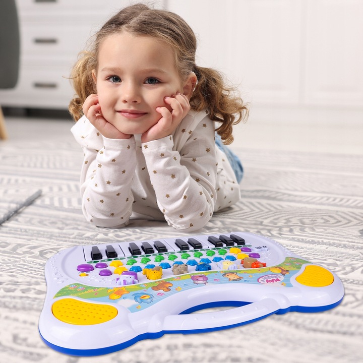 ORGANY PIANINKO ORGANKI DLA DZIECI EDUKACYJNE FARMA ODGŁOSY ZWIERZĄT