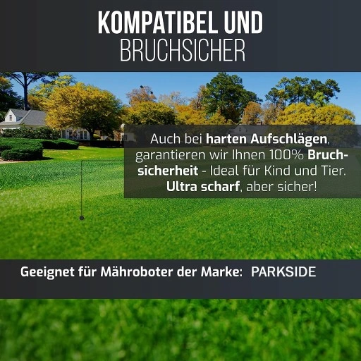 NOŻE DO PARKSIDE ROBOTA KOSZĄCEGO PMRA PMRDA A1 TYTANOWE PREMIUM 9 szt.