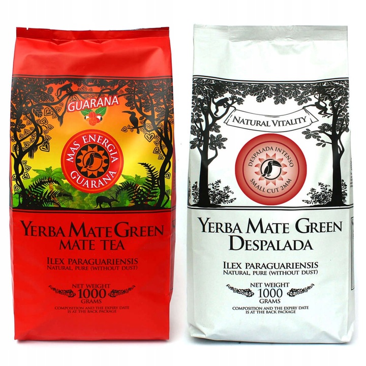 Yerba Mate Green Despalada INTENSO ENERGIA GUARANA 2x 1Kg MOCNE